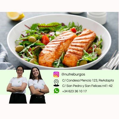 ENSALADA DE QUINOA CON SALMÓN, AGUACATE Y NUECES